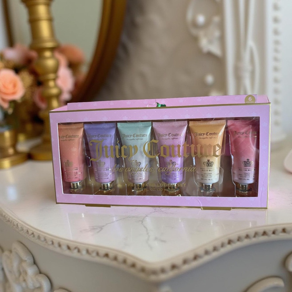 Juicy Couture NWT 6 Pack Assorted Luxury Hand
Lotion Collection 1 Fl Oz (JC23)